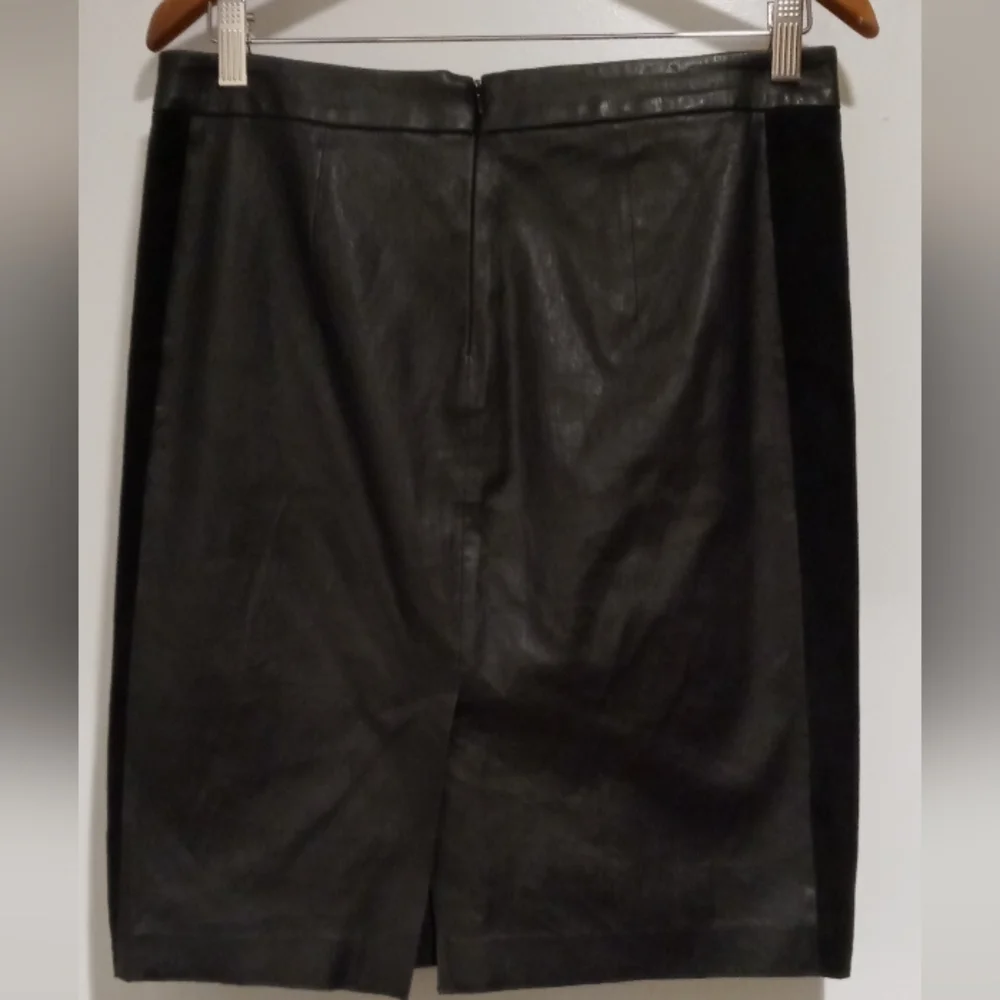 VINCE | Leather Suede Skirt